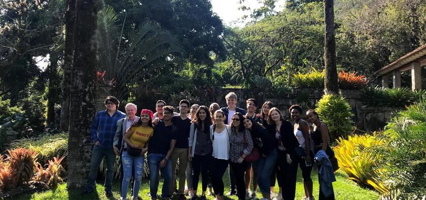 YSS Program in Brazil 2019 - Group Photo of Students and Instructors at Burle Marx Estate