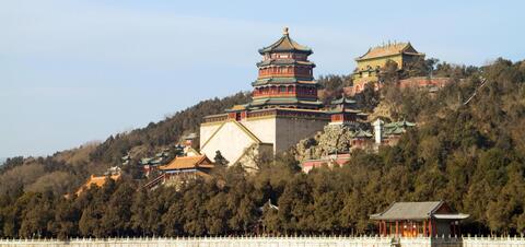 View of the Summer Palace in Bejing, China