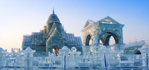 Ice sculptures in Harbin