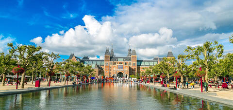 View of the Rijksmuseum Amsterdam Museum