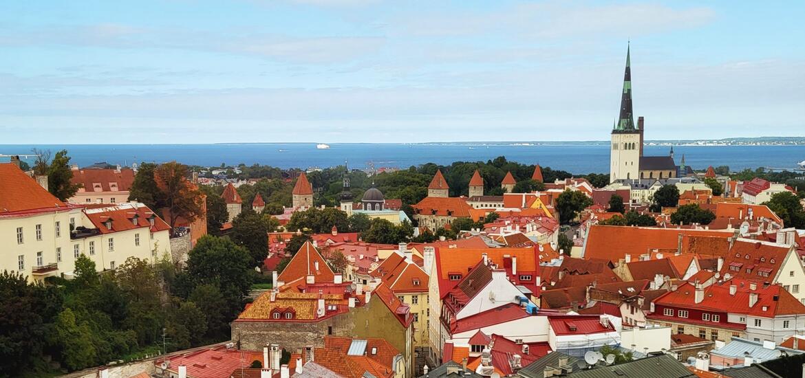 View of Tallinn rooftops